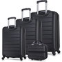 Zoozie Bags Juego de maletas de 4 piezas Negro